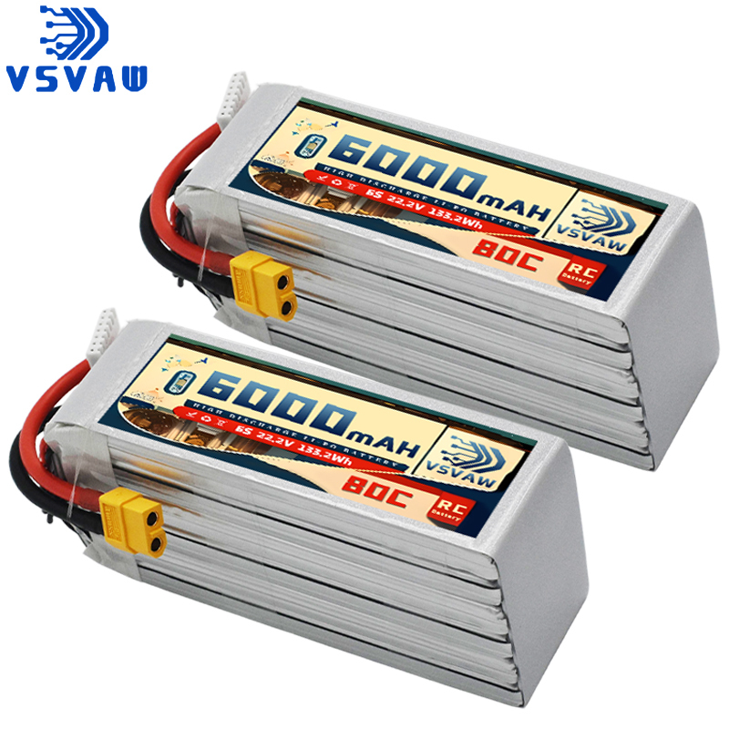 VSVAW 6S Lipo Battery 6000mAh  - 6S Lipo Battery 22.2V 5000Mah recension och pris