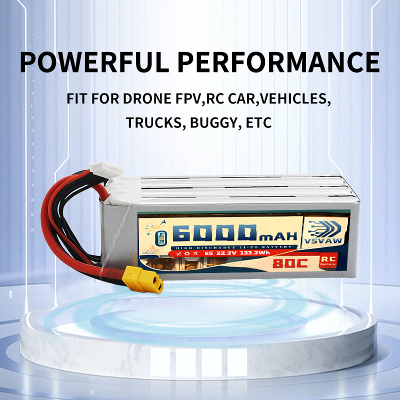 VSVAW 6S Lipo Battery 6000mAh  - 6S Lipo Battery 22.2V 5000Mah recension och pris